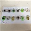 Image 1 : TRAY OF 10 ENCASED SCORPION AND BEETLE KEYCHAINS