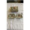 Image 2 : MID CENTURY CIGARETTE BOX AND ASH TRAYS