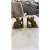Image 2 : 2 MARBLE BOOKENDS, STONE BEGODA AND TURKEY CANDLE