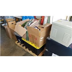 PALLET OF ESTATE CHRISTMAS DECOR, ETC