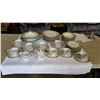 Image 1 : MIKASA CASTLE BERRY CHINA SET, 8 CUPS AND SAUCERS, CREAM AND SUGAR, PLATTERS, BOWLS AND PLATES 8 PLA