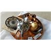 Image 2 : LOT OF DECORATIVE METAL WARES AND ULU KNIFE