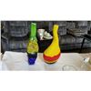 Image 1 : 2 UNUSUAL ART GLASS VASES