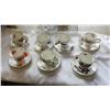 Image 1 : 7 ANTIQUE CHINA CUPS AND SAUCERS