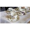 Image 2 : 7 ANTIQUE CHINA CUPS AND SAUCERS