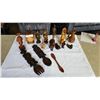 Image 1 : LOT OF ESTATE WOODEN WARES AND ANIMAL FIGURES