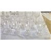 Image 2 : LARGE LOT OF CRYSTAL WINE GLASSES AND GOBLETS