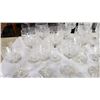 Image 4 : LARGE LOT OF CRYSTAL WINE GLASSES AND GOBLETS
