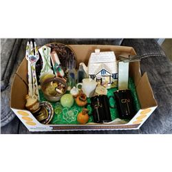 LOT OF ESTATE MINIATURES, TEAPOT, CHINA, ETC.