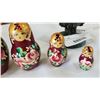 Image 7 : RUSSIAN NESTING DOLLS AND BRASS DOLPHIN SCULPTURE