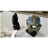 Image 2 : 2 STONE MASKS AND DECORATIVE MAYFAIR BOWL