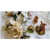 Image 3 : ESTATE BONE CHINA FLOWERS, ANIMAL FIGURES, ETC