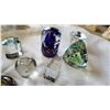Image 3 : LARGE LOT OF ESTATE ART GLASS PAPER WEIGHTS