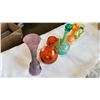 Image 3 : LOT OF 5 ART GLASS VASES AND PITCHERS