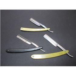 3 Antique Straight Edge Razors- 2 German Made And 1 American Made