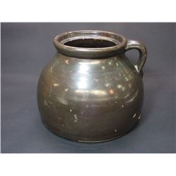 Large Unmarked Bean Pot- Minor Chips- 8.5"H X 10.5"W