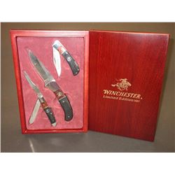 Set Of 3 2007 Winchester Knives- Box 10" X 6.5"