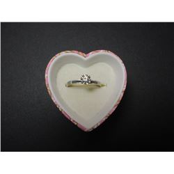 14K Gold Ring W Diamond