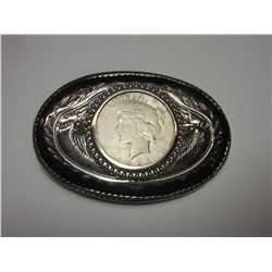 1923 Peace Dollar Belt Buckle