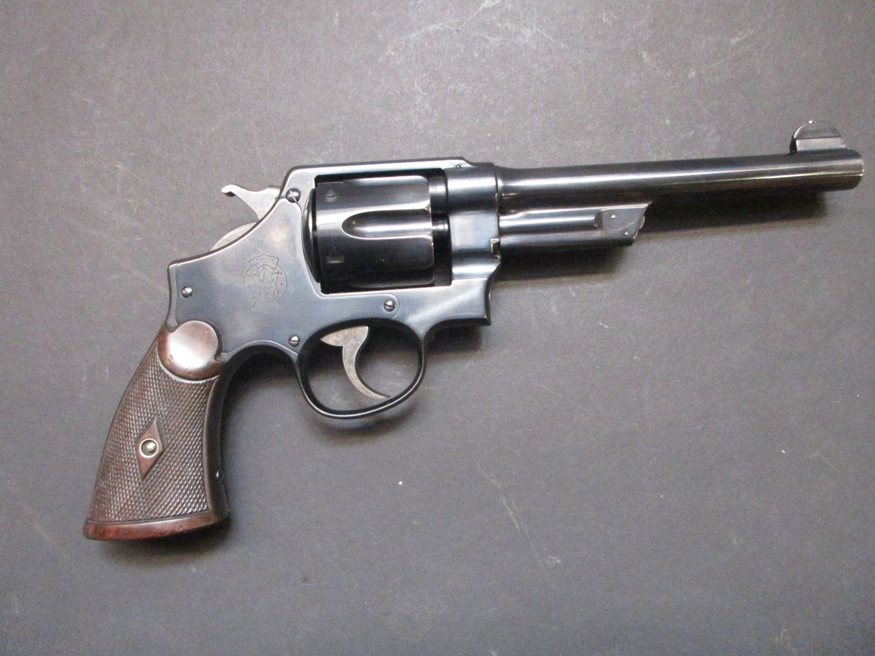 Smith And Wesson Triple Lock Revolver .44 Spec 6.5" Barrel DOM 1908
