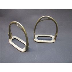 Stirrups Marked Made In England- Never Rust- 5.25" X 5"