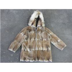 Marked Martin Victor Furs Coat W Hood- Genuine Alaskan Furs- Fairbanks- Anchorage Alaska