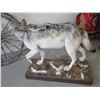Image 4 : Full Body Wolf Mount- Base 47" X 19"- Wolf 38" H