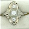 Image 1 : Nouveau 0.50cts Diamonds in Platinum Ring #1081179