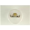 Image 1 : PLATINUM RING NATURAL CANARY DIAMOND 1.03 #1081291