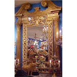 Monumental Regency Style Giltwood Mirror #1081399