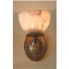 Image 1 : Pair of Empire Sconces With Alabaster Shades #1081402