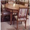 Image 1 : ANTIQUE INLAID ITALIAN DINING TABLE & CHAIRS #1081406