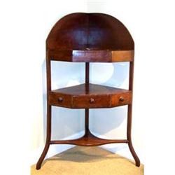 Georgian mahogany corner wash stand #1081433