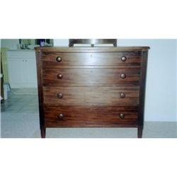 Cherry Federal Style Antique Four Drawer Chest #1081453