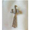 Image 1 : ESTATE 18K~ DIAMOND "EXOTIC FLEXIBLE BIRD" PIN #1081457