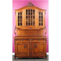 1880s Belgian Oak Liege Louis XV Buffet Server #1081481