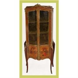 1900s Mahogany Regency Vitrine Display Cabinet #1081484