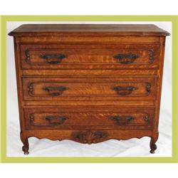 1930s French Oak Louis XV Chest of Drawers #1081494