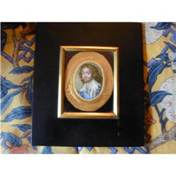 17th Century Miniature Portrait of Charles 1 #1081546