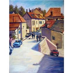 Michele Byrne, Sunlit Day in Auvers, Oil  #1081636