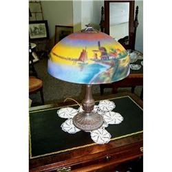 Reverse Painted Shade Lamp #1081653