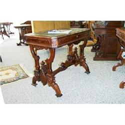 Walnut  library table #1081657