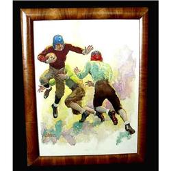 Football Oil Painting Lowell Illustratustration#1081679