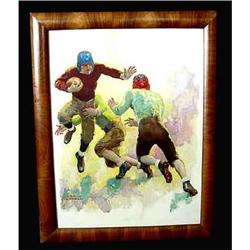 Football Oil Painting Lowell Illustratustration#1081679