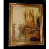 Image 1 : William Ward Jr. Nautical Brittany OIL PAINTING#1081704