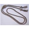 Image 1 : 18kt Gold Belt or Slider Chain Necklace 18k #1081738