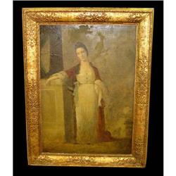 18th Century Old Master Female Portrait Oil 18c#1081800