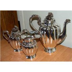 Tobias Mexico Sterling Silver Tea Set Service #1081807