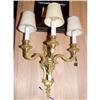 Image 1 : Pair of Bronze  wall sconces #1081882