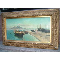 Monteforte  View of Naples  signed  Painting #1081983